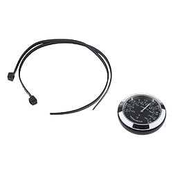 Avis horloge de vélo moto cadran montre thermomètre hygromètre thermomètre - noir