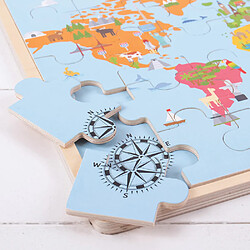 Avis Bigjigs Toys Puzzle de carte du monde en bois