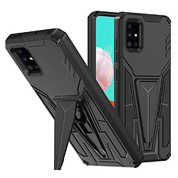 Coque en TPU antichoc, flexible avec béquille noir pour votre Samsung Galaxy A71 4G SM-A715