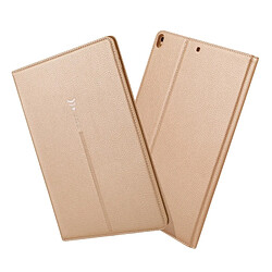 Wewoo Housse Étui Coque Pour iPad 10.2 pouces GEBEI PU + TPU de protection à rabat horizontal avec support et fentes cartes or