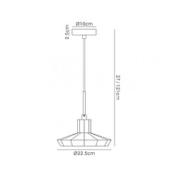 Avis Luminaire Center Suspension Markus Chrome poli 1 ampoule 27cm