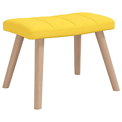 Acheter Maison Chic Chaise à bascule avec tabouret | Fauteuil Relax Jaune moutarde Tissu -GKD39171