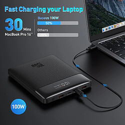 SANAG Powerbank Laptop Pd 100W 20000Mah Usb C Power Bank Slim Batteries Externe Qc 4.0 Chargeur Rapide Pour Ordinateurs Portables Macbook Air Dell Haiwei Ipad Iphone 15/14/13 Samsung Galaxy Switch