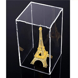 Vitrine Transparente Avec Base Noire Pour Figurines Modèle E