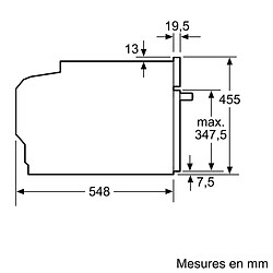 Acheter Four combiné mo intégrable 45l email inox/noir - cm633gbs1 - SIEMENS