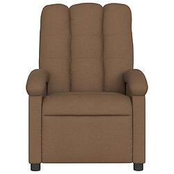 Avis vidaXL Fauteuil de massage inclinable Marron Tissu