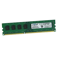 8Go RAM Crucial CT102464BD160B.M16FED PC3L-12800U 1600Mhz DDR3 240Pin 1.35v CL11 - Occasion