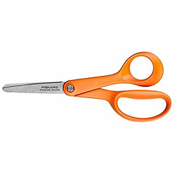 Avis Fiskars Ciseau classic pour droitier bout rond longueur 13 cm Orange