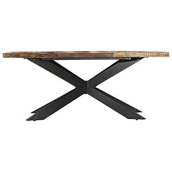 vidaXL Table de salle à manger 180x90x76cm Bois de récupération solide