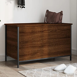 Maison Chic Banc de rangement | Meuble de rangement d'Entrée | Coffres d'Intérieur chêne marron 80x42,5x50 cm bois d'ingénierie -MN69262