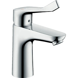 Hansgrohe - Mitigeur de lavabo Focus Care 100 CH3 CoolStart Long. 119 mm avec poignée extra longue chromé