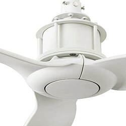 Faro Barcelona Ventilateur de plafond blanc moyen avec moteur intelligent DC, 6 vitesses