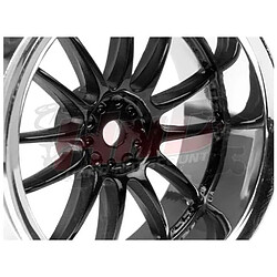 Jantes HPI WORX XSA 02C Noir/Chrome 26x6mm 3287 pour Sprint 2 E10 Nitro RS4 sport 3