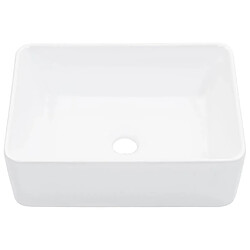 vidaXL Lavabo 40x30x13 cm Céramique Blanc