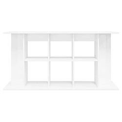 Avis vidaXL Support d'aquarium blanc brillant 120x40x60cm bois d'ingénierie