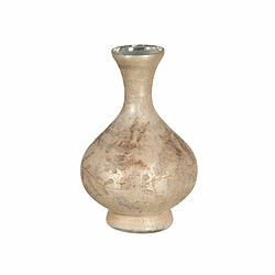 BigBuy Home Vase Blanc Verre 14 x 14 x 22 cm