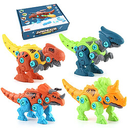 Universal 4 DIY Assemblés Enfants Dinosaures Tyrannosaurus Rex Triangle Licorne Blocs de construction Jouets Garçons Enfants Cadeaux | Blocs de serrage