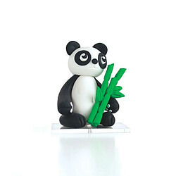 Graines Creatives Coffret de modelage pâte polymère pour enfants - Tao le Panda 6,5 cm