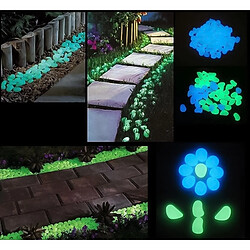 Wewoo décoration de maison 100 PCS brillent dans les cailloux du jardin sombre pour allées et la plantes Pierres lumineuses (violet foncé) pas cher