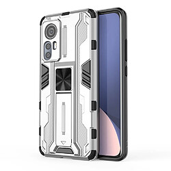 Coque en TPU antichoc avec béquille argent pour votre Xiaomi 12