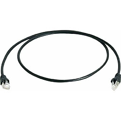 Telegärtner Telegartner MP8 FS 500 - Patch-Kabel - RJ-45 (M) - RJ-45 (M) - 25cm - SFTP - CAT 6a - verseilt, mit Knickschutz - Schwarz (L00000A0235)