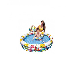 Intex Piscine gonflable ronde poisson - L 132 x H 28 cm - Vinyle