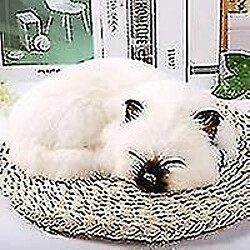 Universal 1pc mini animaux en peluche mignons - chats endormis pour la maison artisannelle de barbe chat