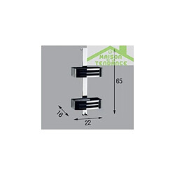 Acheter Porte-savon double accrochable, panier à deux lucarnes NOVELLINI en métal chromé