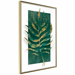 Paris Prix Affiche Murale Encadrée Gilded Palm Leaf 20 x 30 cm Or