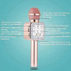 Avis Yonis Microphone Bluetooth Sans Fil LED Karaoke