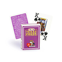 Modiano Cartes Texas Poker 100% plastique (mauve)