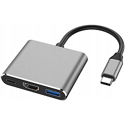 GUPBOO Adaptateur 3 en 1 Hub USB-C HDMI 4K ver2022,JL537