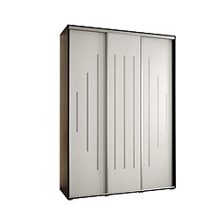 Abiks Meble Armoire Davos 12 À Portes Coulissantes 235,2/180/60 3 Portes