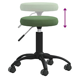 Avis vidaXL Tabouret de massage Velours Vert foncé