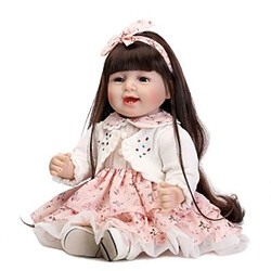 Universal Poupée bébé régénérée quai silicone souple 22/55 cm réaliste poupée jeune fille mariée.