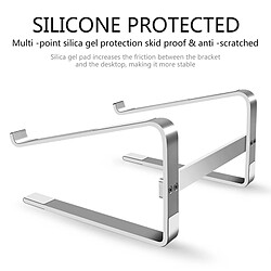 Acheter Support De Bureau En Aluminium Pour Ordinateur Portable Support De Bureau Pour 10-18 Pouces Argent