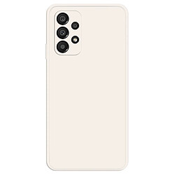 Coque en TPU antichoc, bord droit, caoutchouté pour votre Samsung Galaxy A33 5G - beige