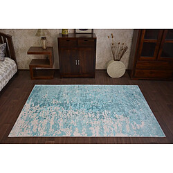 RUGSX Tapis ACRYLIQUE BEYAZIT 1797 Bleu 80x150 cm