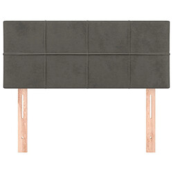 Avis Maison Chic Tête de lit moderne pour chambre - Décoration de lit Gris foncé 80x5x78/88 cm Velours -MN57564