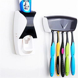 Avis Distributeur Automatique Mural Pressoir Porte 5 Brosses A Dents Noir YONIS