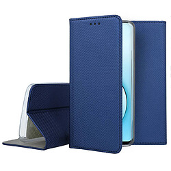 Htdmobiles Housse pour Realme X50 5G / X3 Superzoom - etui coque pochette portefeuille + film ecran - BLEU MAGNET