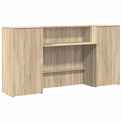 vidaXL Bureau réception chêne sonoma 200x50x103,5 cm bois d'ingénierie