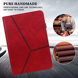 Etui en PU sangle de stylo, antichoc avec porte-cartes et support rouge pour votre Huawei MatePad Pro 10.8 (2021)