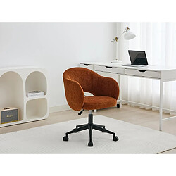 Vente-Unique Chaise de bureau - Tissu texturé - Terracotta - ACACILIO