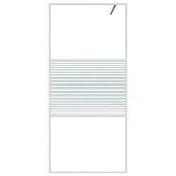 Avis Maison Chic Paroi de douche | Écran de douche | Cloison de douche Blanc 90x195 cm Verre ESG transparent -GKD56088