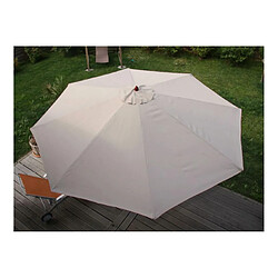 Decoshop26 Parasol de jardin Ø 3,5m octogonal polyester/bois 7kg crème 04_0003816