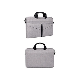 13,3 pouces pour ordinateur portable étanche et résistant à l'usure Doublure de sac pour ordinateur portable Sac à bandoulière Convient pour Apple MacBook Notebook-gris