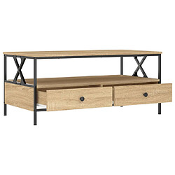 Acheter vidaXL Table basse chêne sonoma 100x51x45 cm bois d'ingénierie