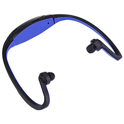 Acheter Wewoo Casque Bluetooth Sport bleu foncé pour les smartphone et iPad ordinateur portable MP3 ou d'autres périphériques audio, stockage maximum de carte SD: 8GB étanche à la transpiration stéréo sans fil écouteurs intra-auriculaires avec micro SD,