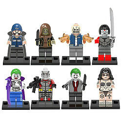 Universal 8PCS Super Hero Series Villains Task Force Suicide Team Assemblage de petits morceaux